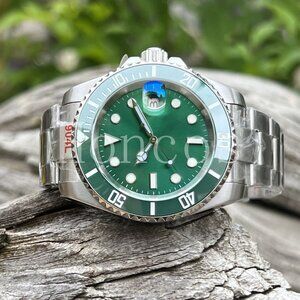 DIY Custom Made SUB MODS Style Watch NH35 126610LV Hulk Oyster Bracelet